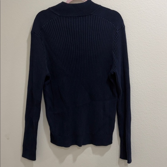 Express Dark Blue Ribbed Sweater - Picture 3 of 5